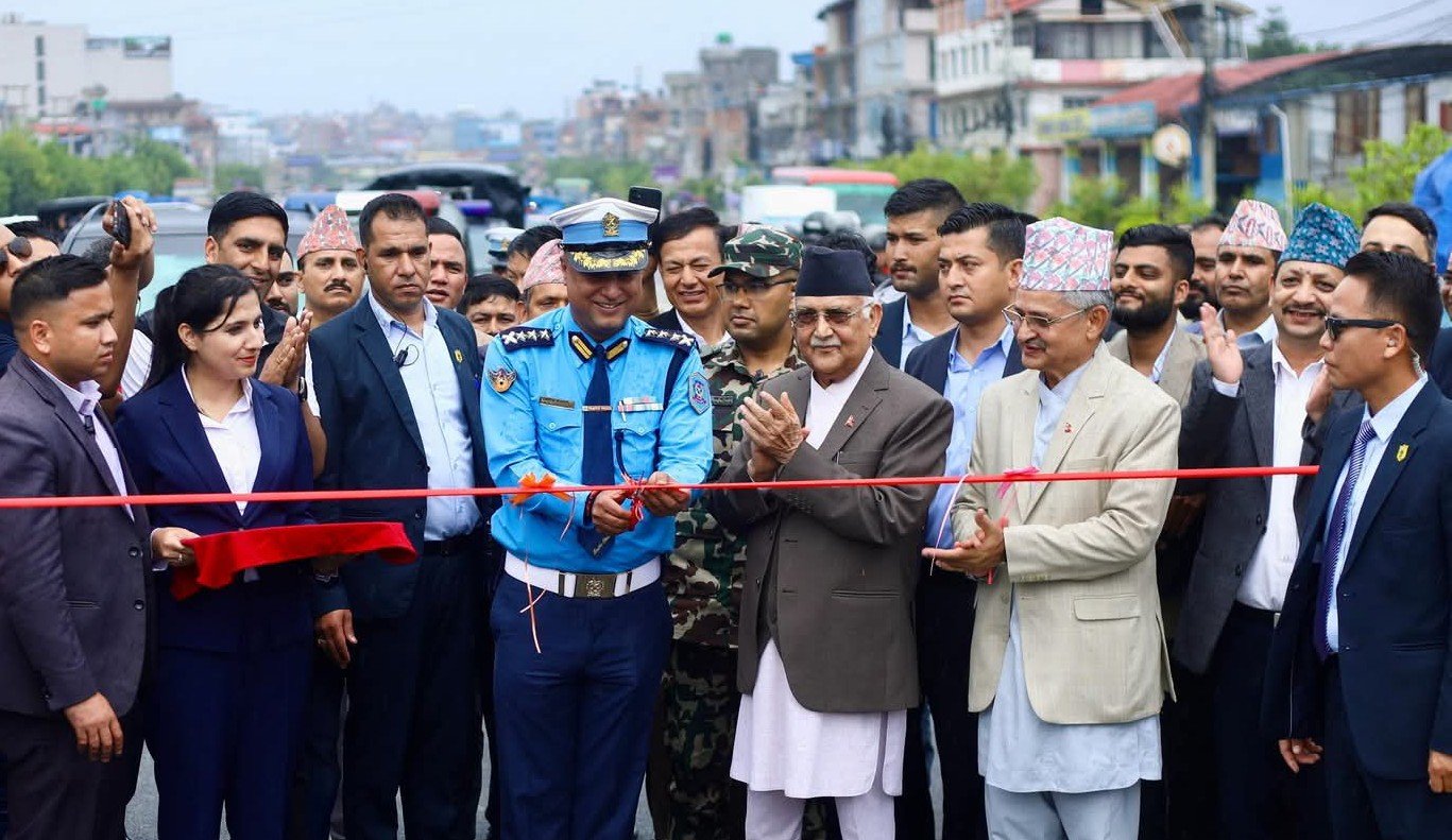 नेपालको पहिलो ओभरपासको प्रम ओलीबाट उद्घाटन ः १७ करोडको लगानीमा ४० महिनामा निर्माणसम्पन्न