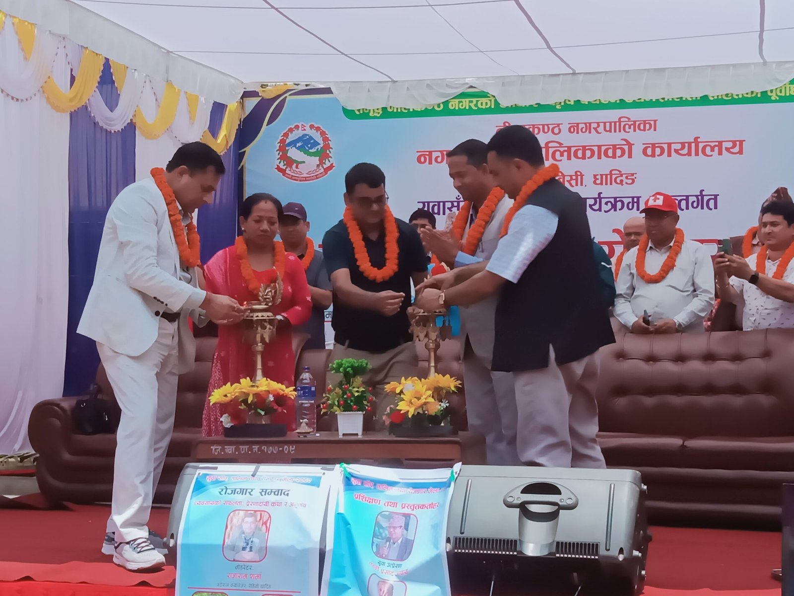 युवाका उत्पादन र सीप प्रदर्शन गर्दै सम्पन्न युवा सिप तालिम राेजगार मेला सम्पन्न