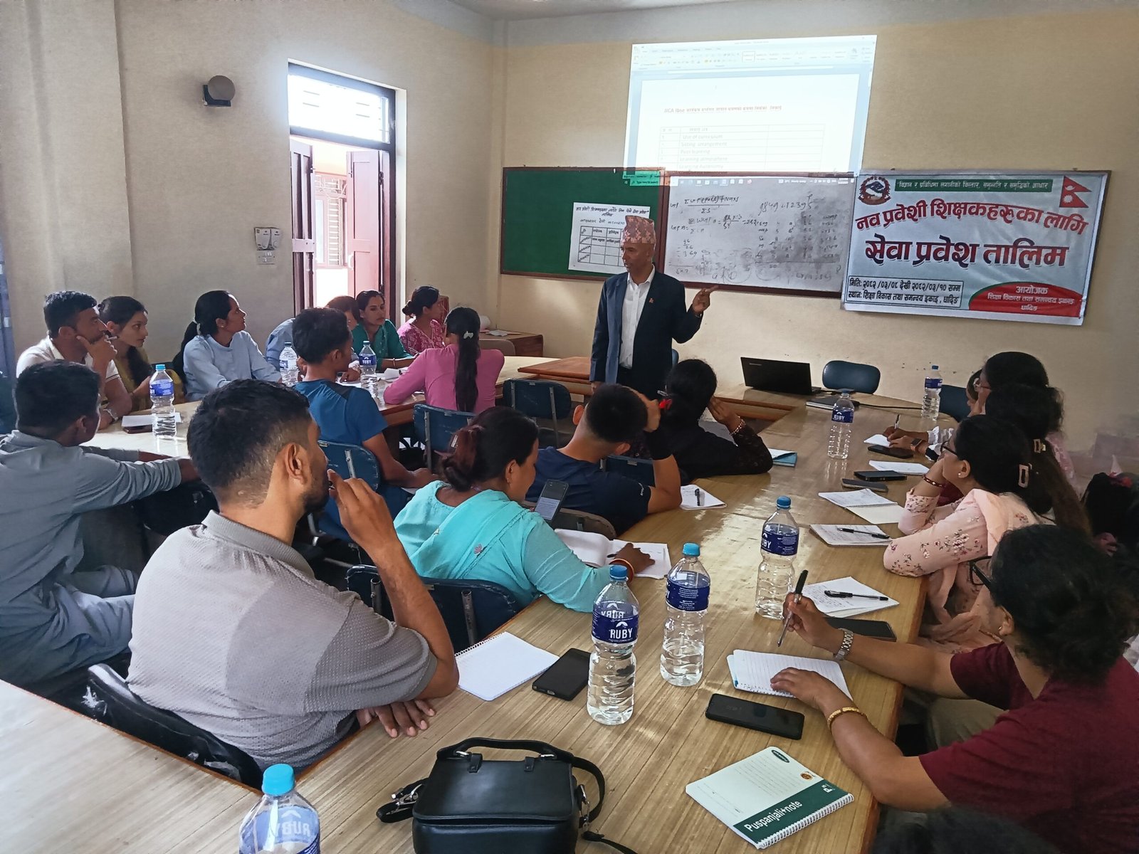 धादिङमा नवप्रवेसी  शिक्षकलाई तालिम