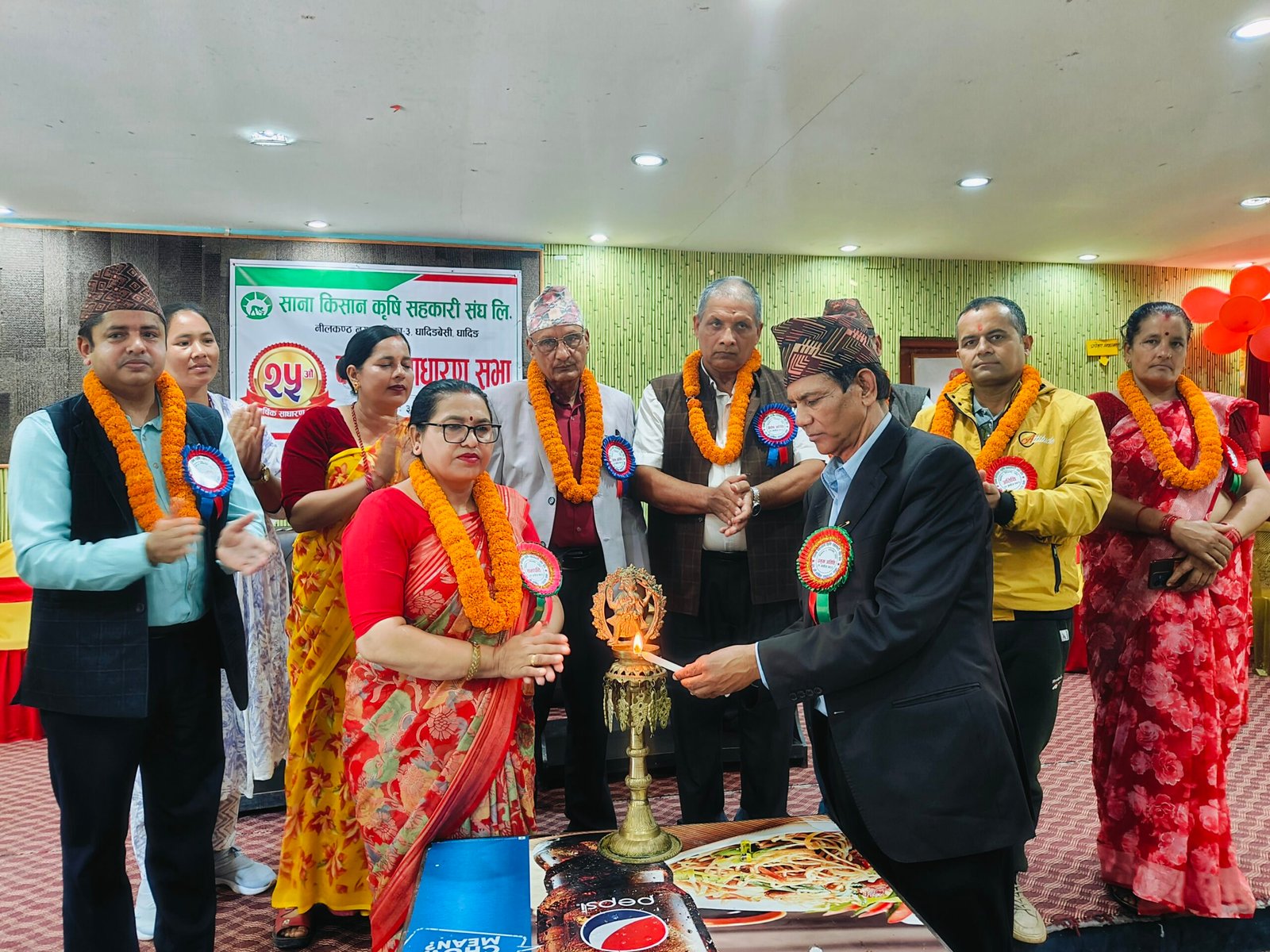 साना किसान कृषि सहकारी संघको साधारणसभा, १४ लाख नाफमा