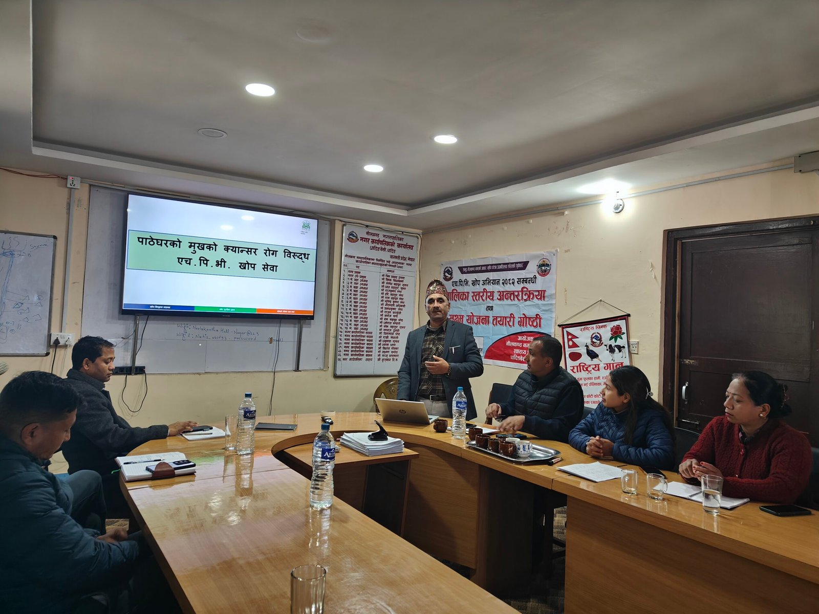 नीलकण्ठमा पाठेघरको मुखको क्यान्सर विरुद्ध खोप लगाइने