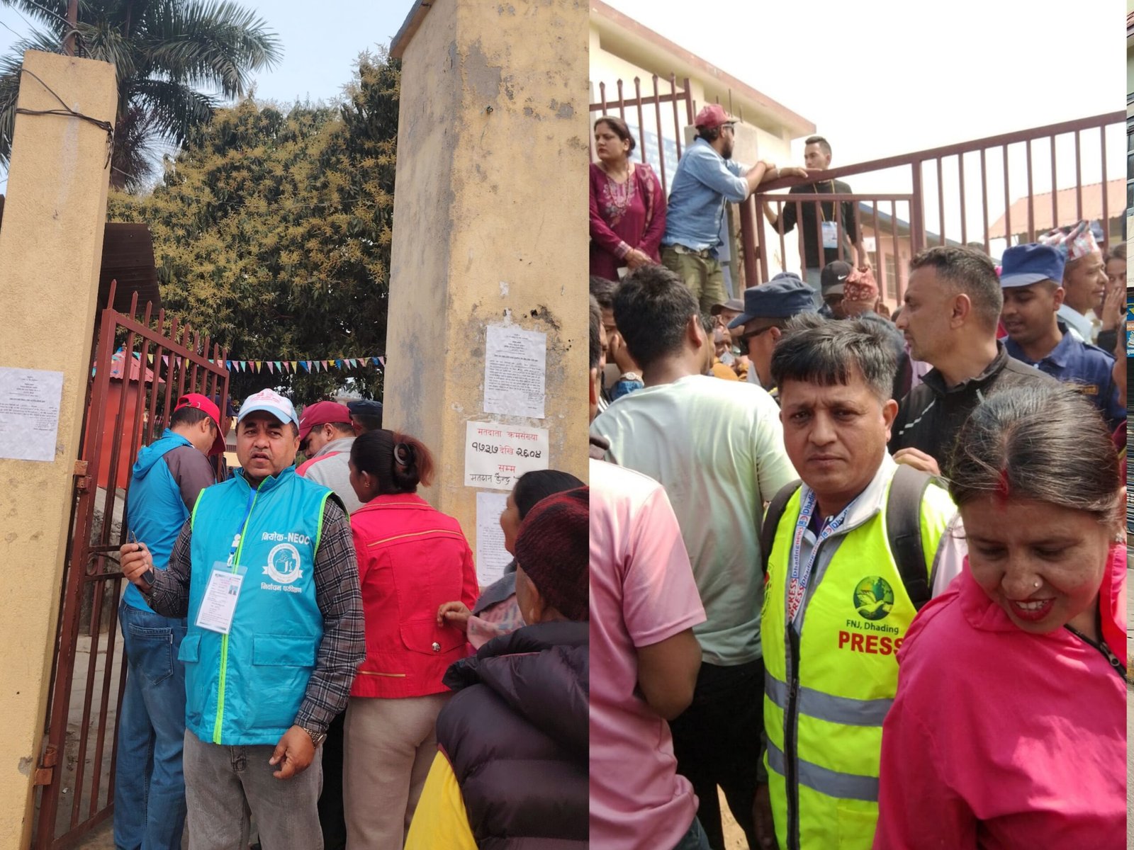 धादिङका चार मतदान केन्द्र संचारकर्मी र पर्यवेक्षकलाई राेक