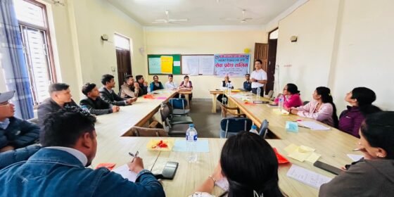 धादिङका नवप्रवेसी शिक्षकलाई तालिम