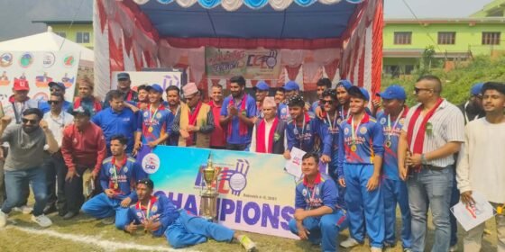 धादिङ क्रिकेट लिगकाे उपाधी गल्छीले जित्याे