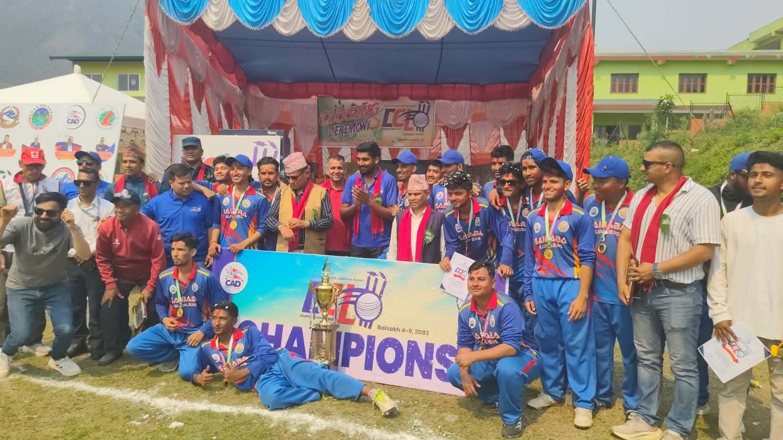 धादिङ क्रिकेट लिगकाे उपाधी गल्छीले जित्याे