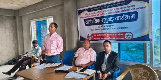 नीलकण्ठ १३ काे सार्वजनिक सुनुवाईमा सेवा प्रवाह र विकास निर्माण सुधार गर्न माग