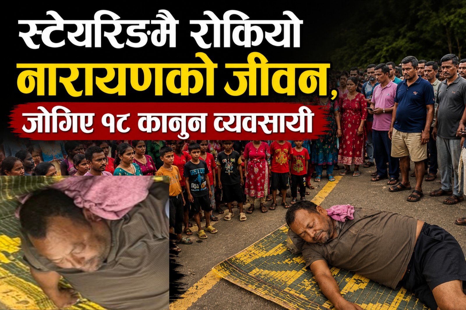 आफू अस्ताएर पनि चालक नारायण श्रेष्ठले धादिङका १८ कानून व्यवसायी बचाए