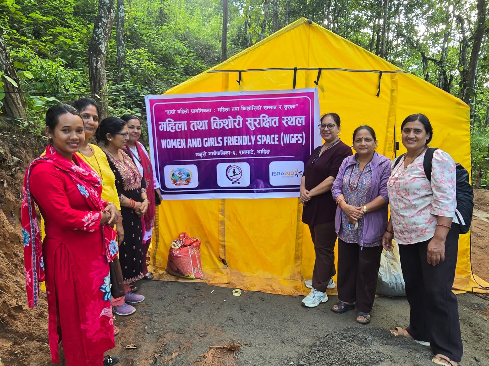 बाढी प्रभावित क्षेत्रमा महिला र किशोरी मैत्री स्थानको स्थापना
